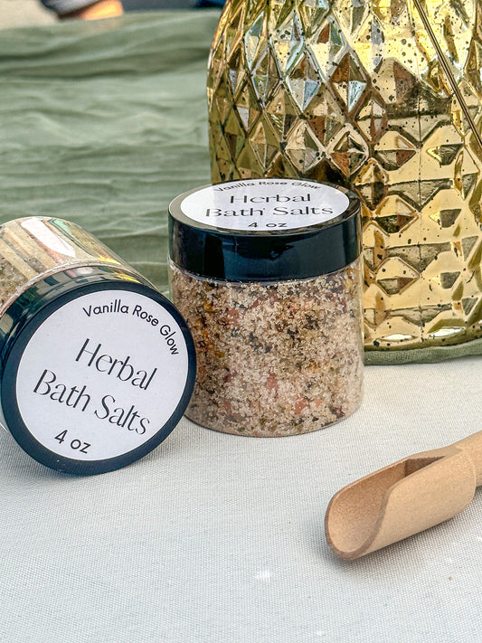 Vanilla Rose Glow Herbal Bath Salt